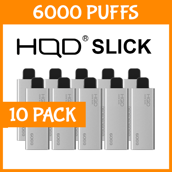 10 PACK – HQD SLICK – 6000 PUFFS