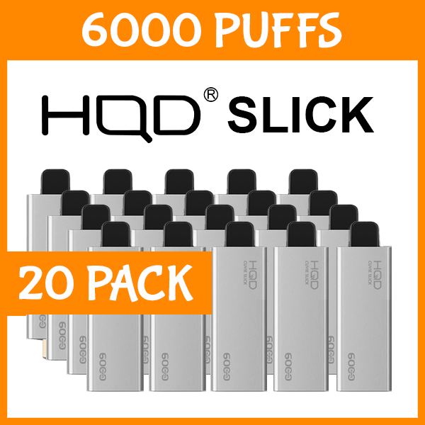 20 PACK – HQD SLICK – 6000 PUFFS