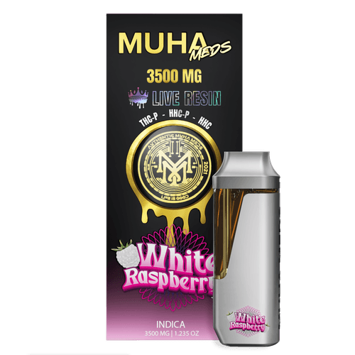 MUHA MEDS WHITE RASPBERRY 3500 MG DISPOSABLE| INDICA