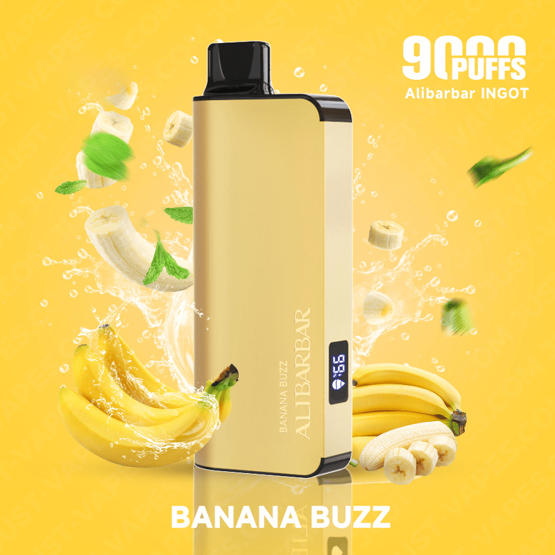 BANANA BUZZ – ALIBARBAR INGOT – 9000 PUFFS