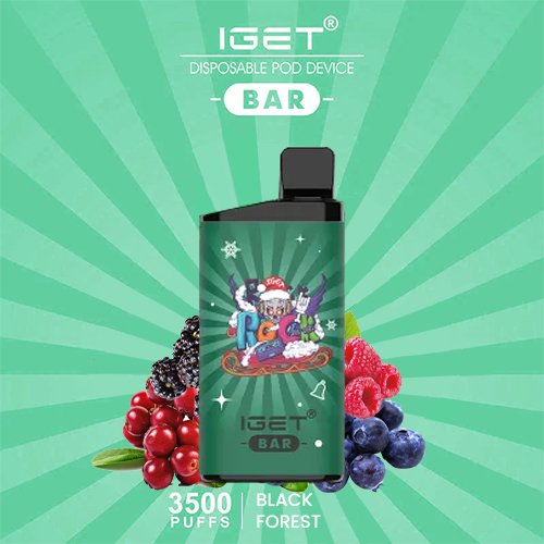 BLACK FOREST (Blackberry Raspberry Blueberry Cherry) – IGET BAR – 3500 PUFFS