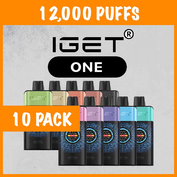 10 PACK – IGET ONE – 12000 PUFFS