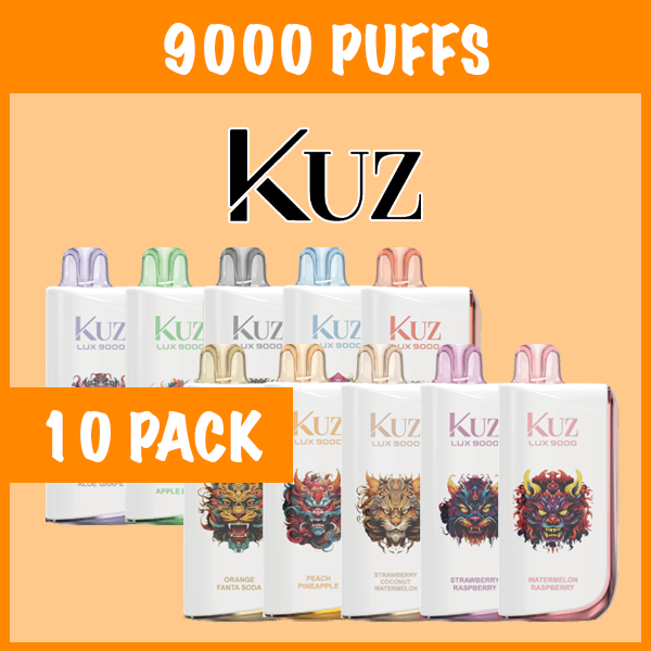 10 PACK – KUZ ULTRA 9000 PUFFS