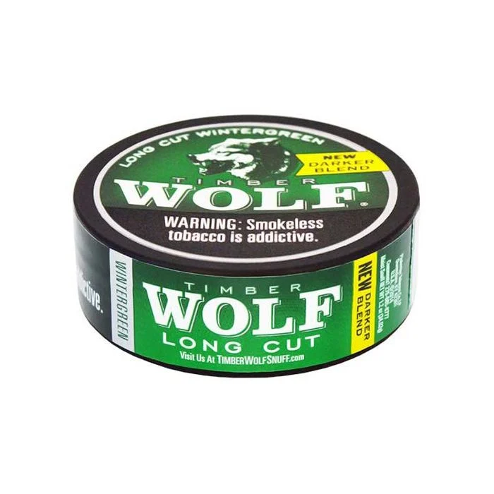 TIMBER WOLF WINTERGREEN 1.2OZ LONG CUT